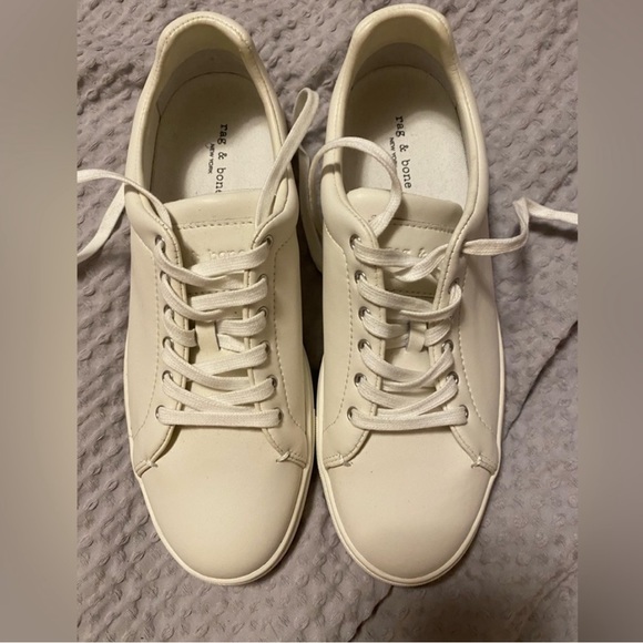 Never worn rag and bone white sneakers - Picture 1 of 4